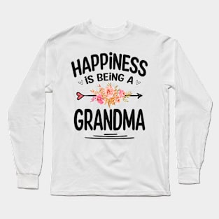 Grandma happiness is being a grandma Long Sleeve T-Shirt